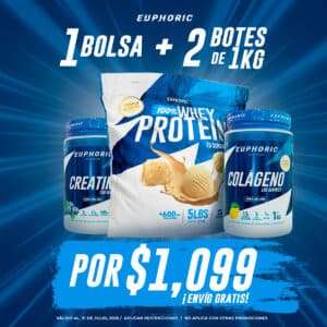 1 BOLSA POUCH + 2 BOTES DE KILO